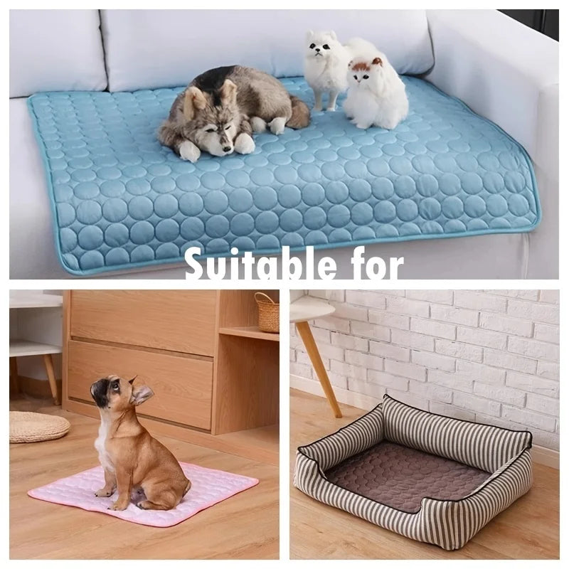 Kühlmatte für Hunde & Katzen – Selbstkühlend, Sommer-Schlafmatte