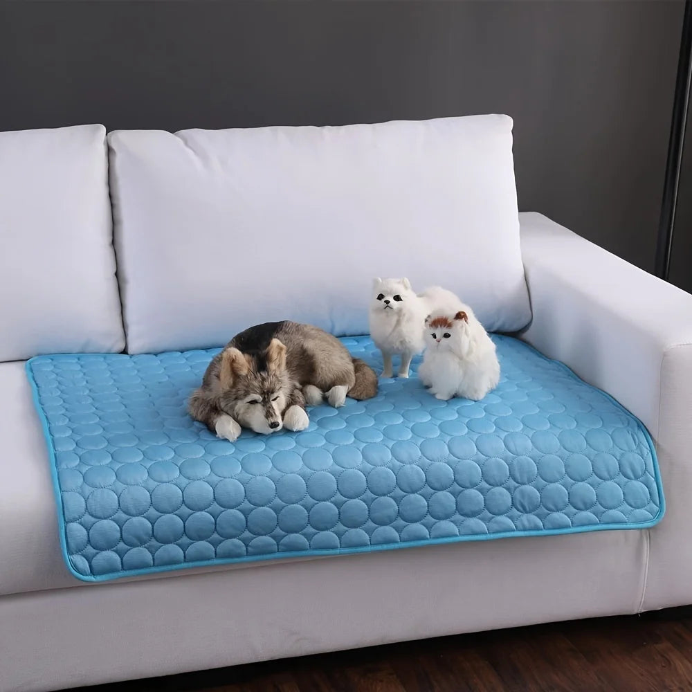 Kühlmatte für Hunde & Katzen – Selbstkühlend, Sommer-Schlafmatte