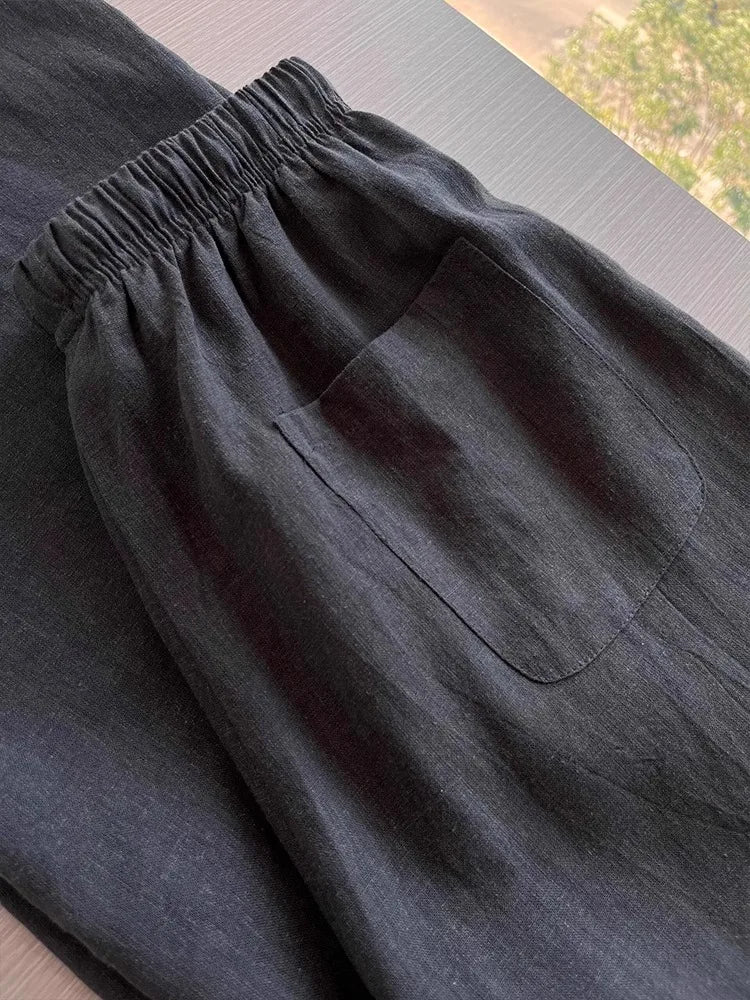 CHEVVAL Leinen-Weithose Damen ·