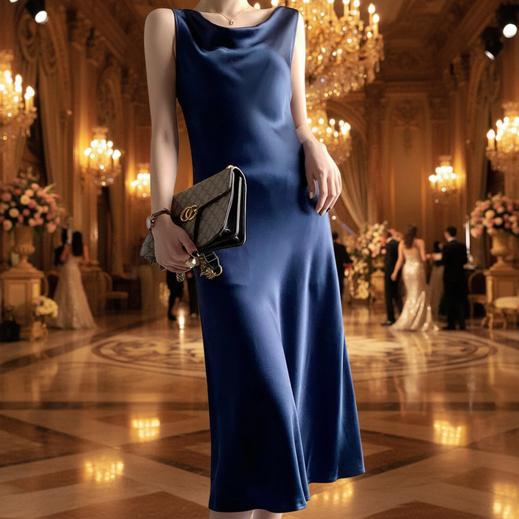 Damen Seidenkleid — 100% Maulbeerseide