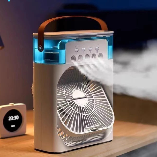 3-in-1 Mini Luftkühler mit LED | Portable Air Cooler Fan