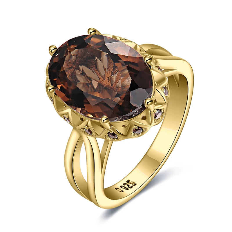 Smoky Quartz Ring · 925 Silber | Smoky Quartz Ring · 925 Silver