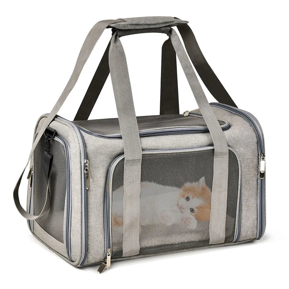 Hunde- & Katzen-Reisetasche – Weich, Wasserdicht, Flugtauglich, M/L