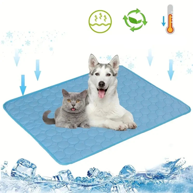 Kühlmatte für Hunde & Katzen – Selbstkühlend, Sommer-Schlafmatte