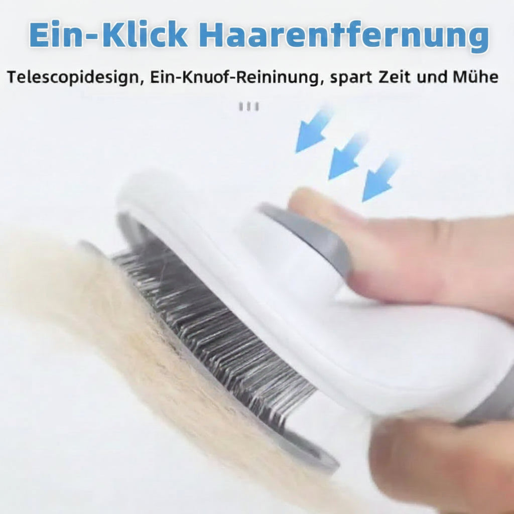 Fellbürste mit Massagefunktion für Hunde & Katzen – Selbstreinigend