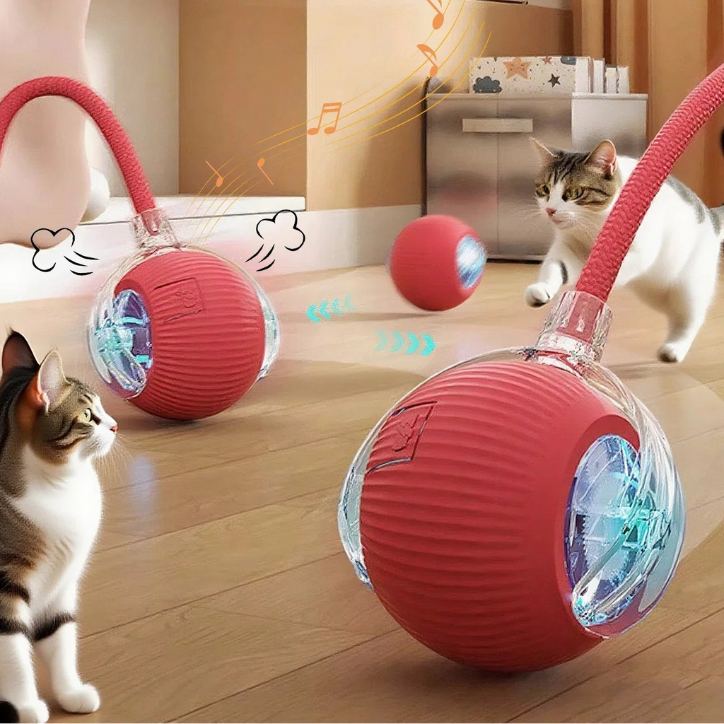 Interaktiver Katzenball mit Bewegungssensor – Automatisch & Aufladbar