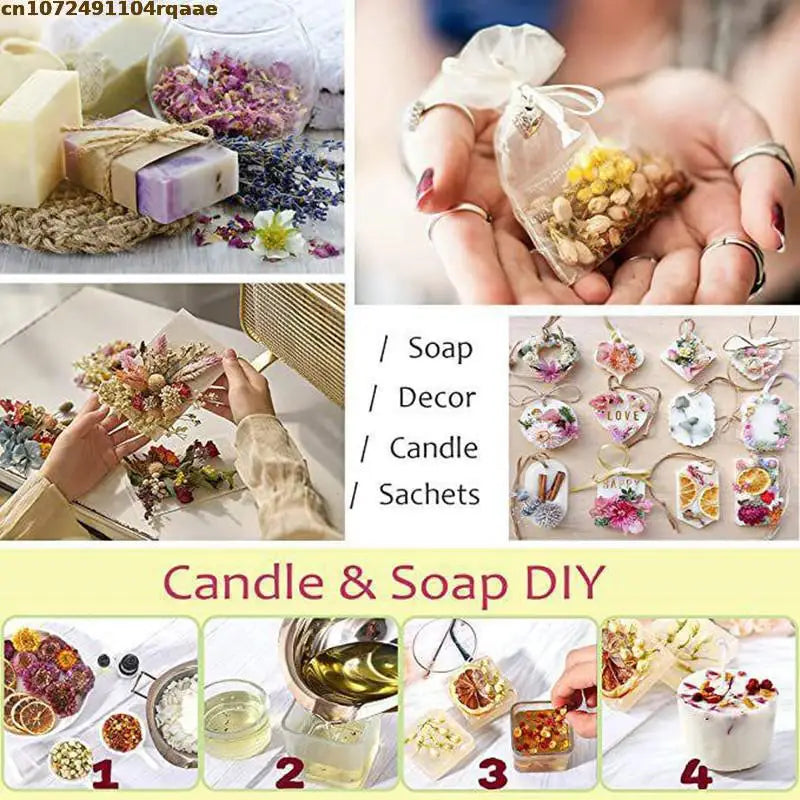 Getrocknete Blüten & Kräuter | Natural Dried Flowers – Rose, Jasmin, Chrysantheme & mehr