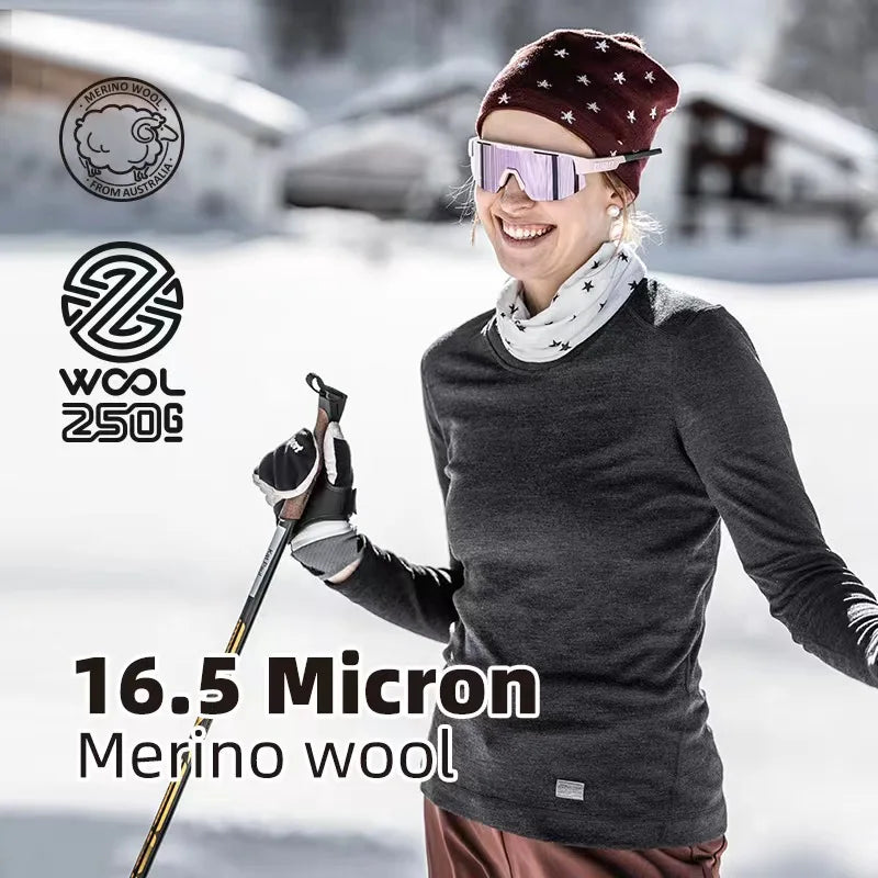 ZEALWOOD Merino-Woll Baselayer | Langarm-Shirt für Damen & Herren