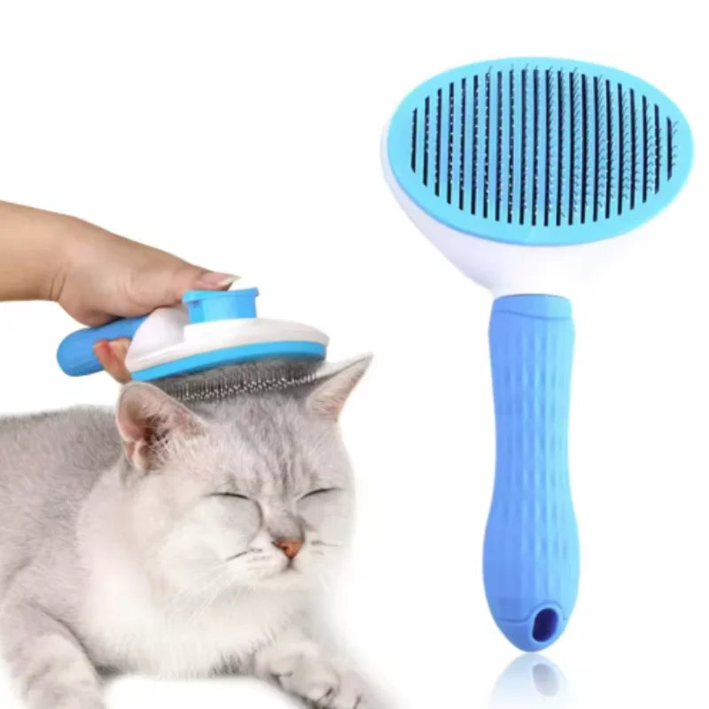 Fellbürste mit Massagefunktion für Hunde & Katzen – Selbstreinigend