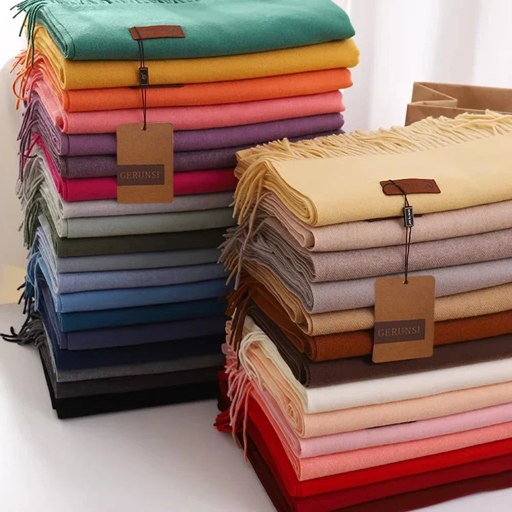 Damen Pashmina-Schal – Warm & Weich, Frühling/Herbst/Winter