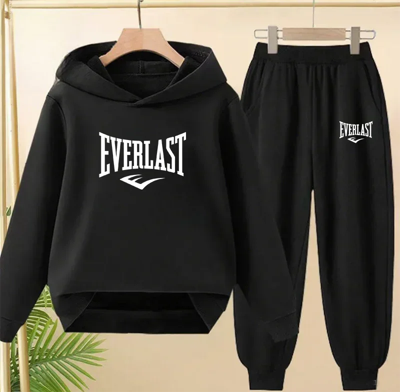 Kinder Trainingsanzug 2-teilig – Hoodie & Hose, Casual Sports, Unisex
