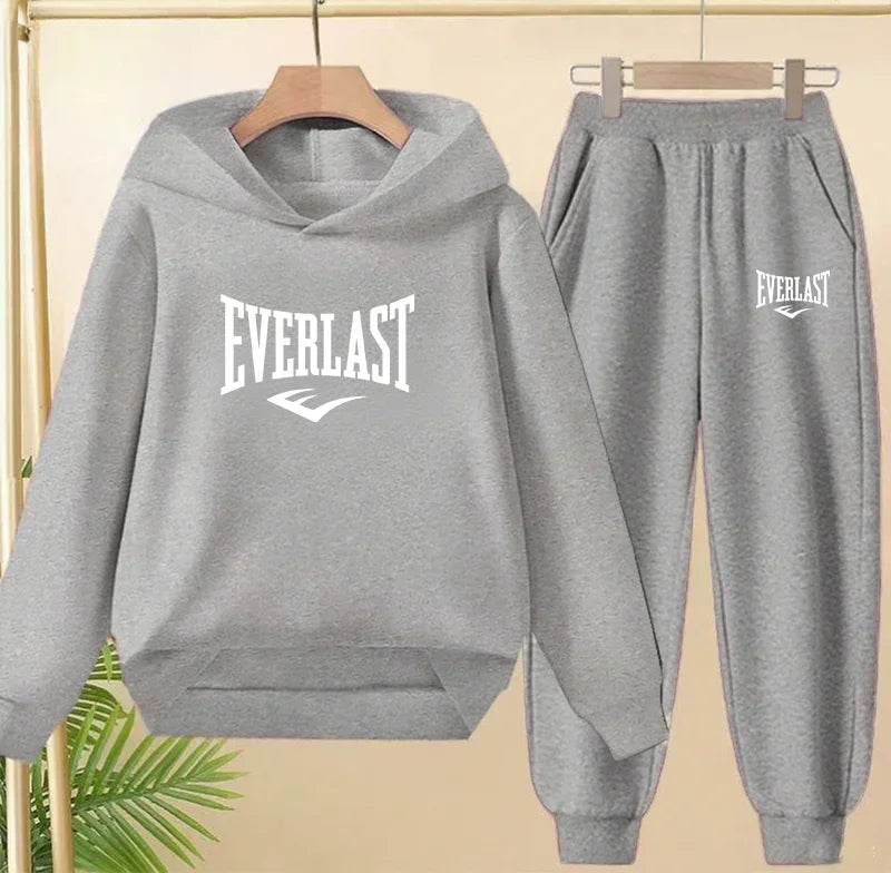 Kinder Trainingsanzug 2-teilig – Hoodie & Hose, Casual Sports, Unisex