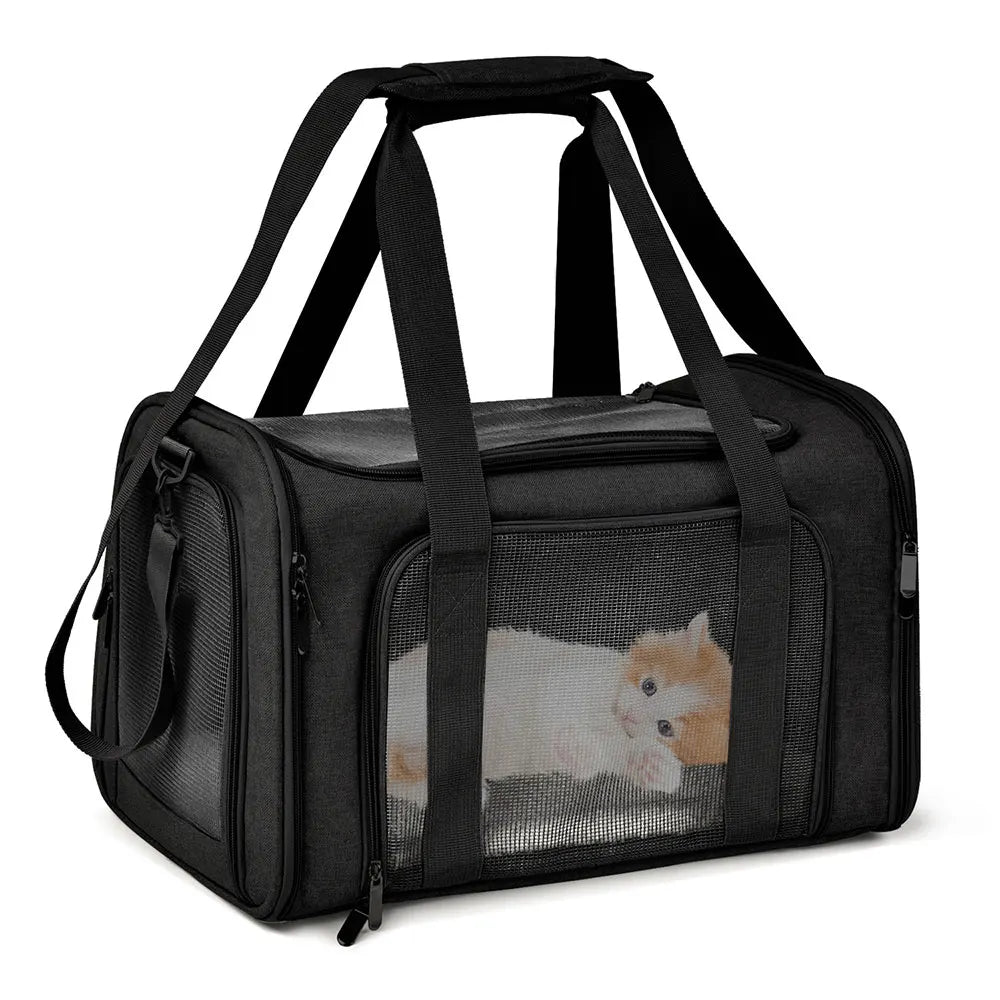 Hunde- & Katzen-Reisetasche – Weich, Wasserdicht, Flugtauglich, M/L