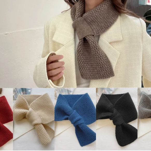 Damen Mini-Schlauchschal – Gestrickt, Korean Style, Halswärmer
