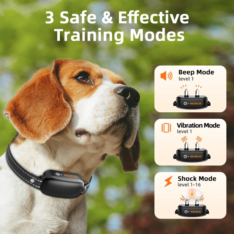 Hundetrainings-Halsband E-Collar – 1000m Reichweite, IPX7, 16 Stufen, Wiederaufladbar