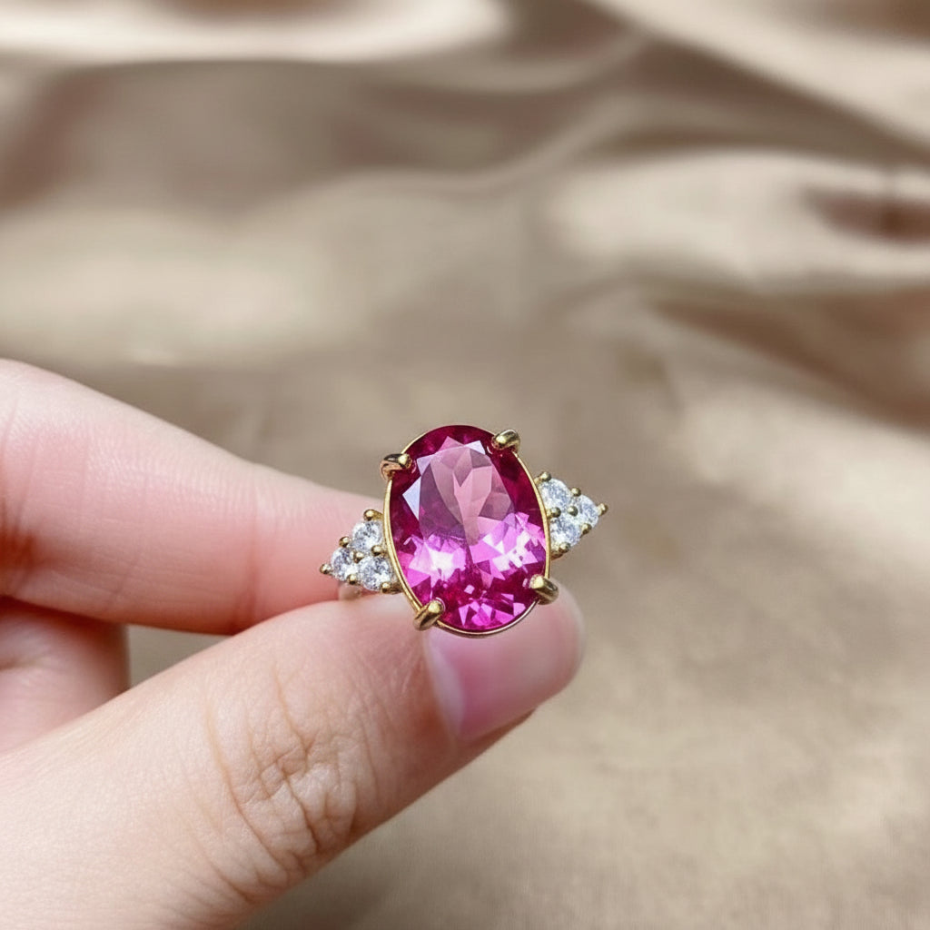Echter Topas Ring · 925 Silber | Genuine Topaz Ring · 925 Silver