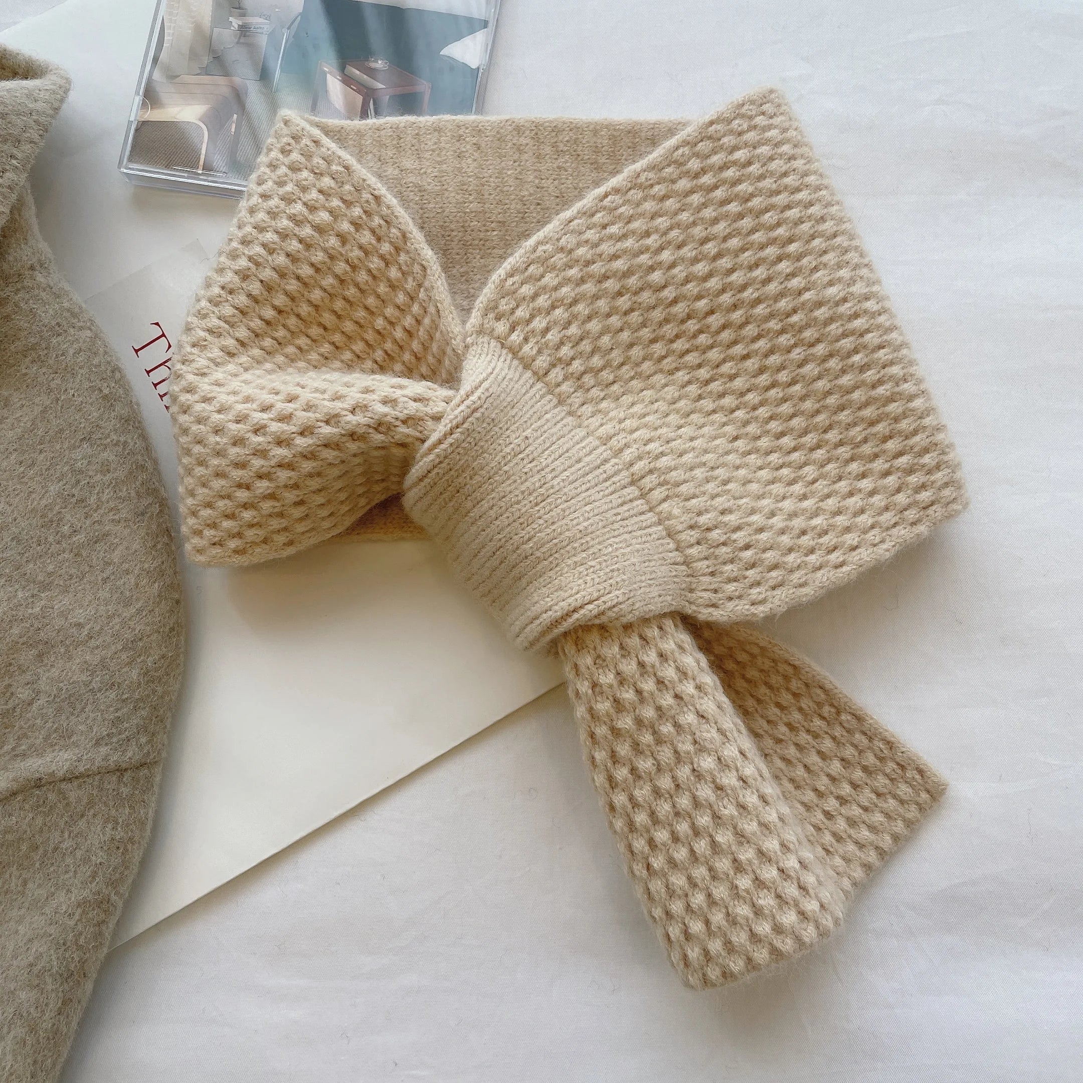 Damen Mini-Schlauchschal – Gestrickt, Korean Style, Halswärmer