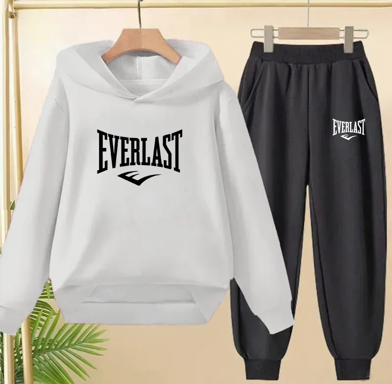 Kinder Trainingsanzug 2-teilig – Hoodie & Hose, Casual Sports, Unisex