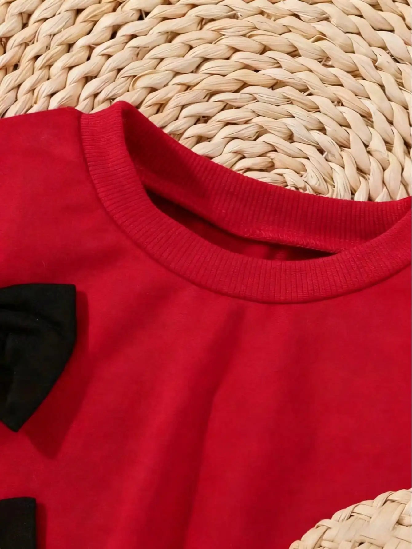 Mädchen 2-teiliges Set – Kapuzenpullover mit Schleife & Hose, Herbst/Winter