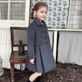 Mädchen Wollmantel – Korean Style, doppelseitig, Frühling & Herbst