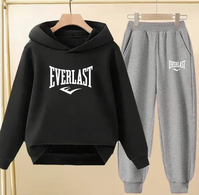 Kinder Trainingsanzug 2-teilig – Hoodie & Hose, Casual Sports, Unisex