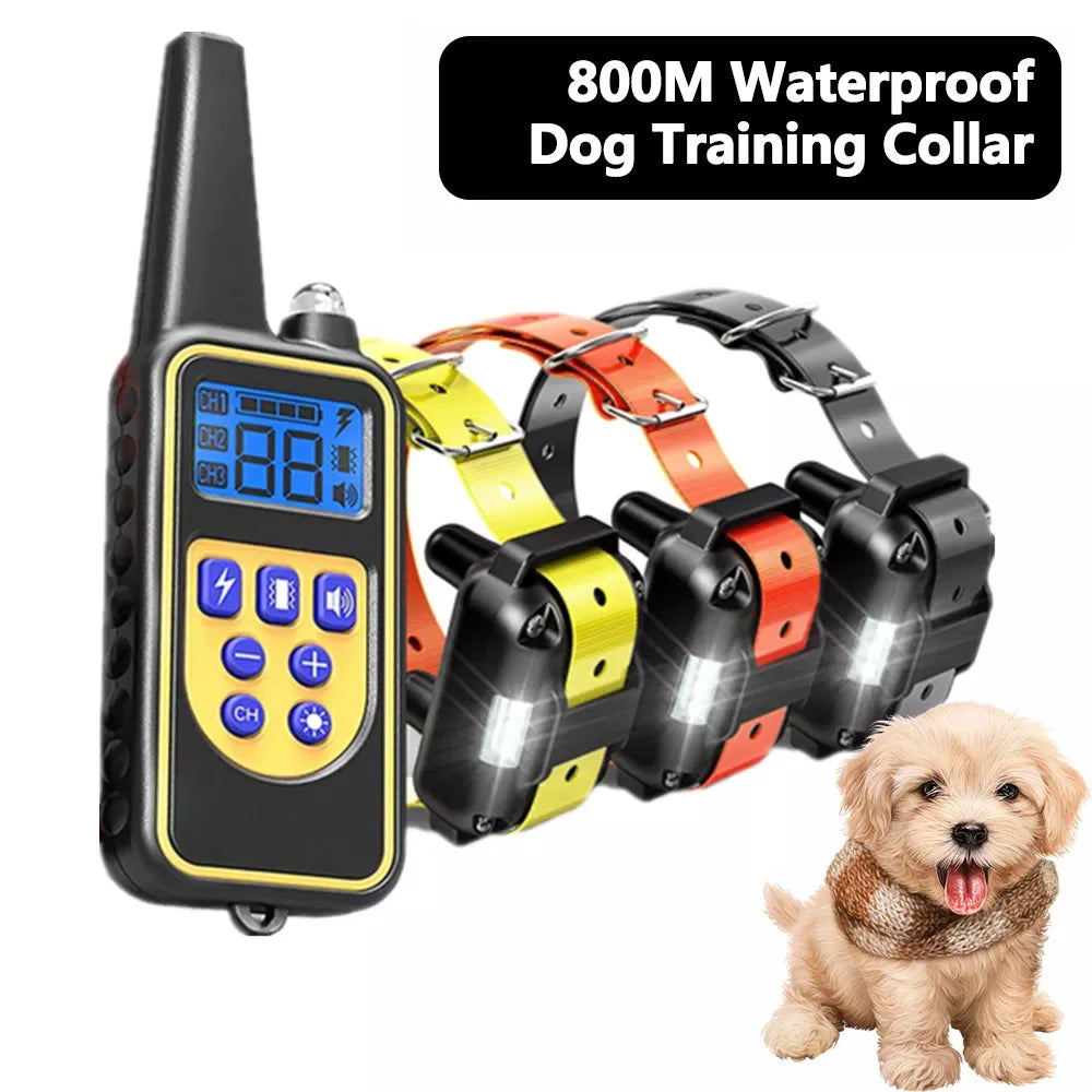 Hundetrainings-Halsband E-Collar – Wasserdicht IPX7, Wiederaufladbar, Beep & Vibration