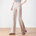 CHEVVAL Baumwoll-Leinen-Weithose Damen · Women's Cotton-Linen High-Waist Wide-Leg Pants