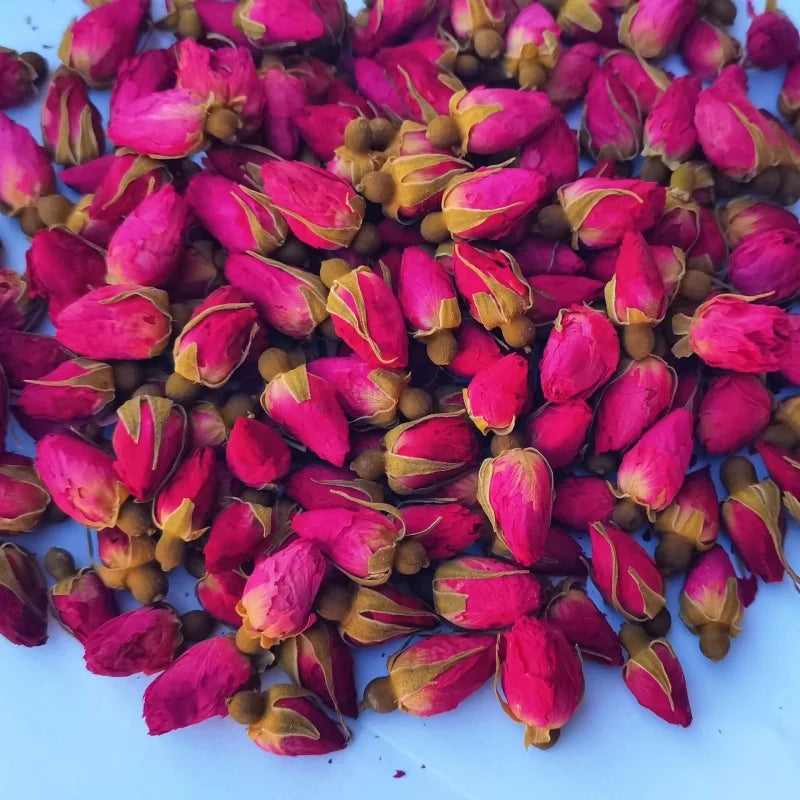 Getrocknete Rosenknospen & Rosenblüten