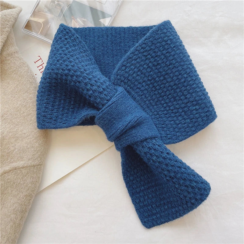 Damen Mini-Schlauchschal – Gestrickt, Korean Style, Halswärmer