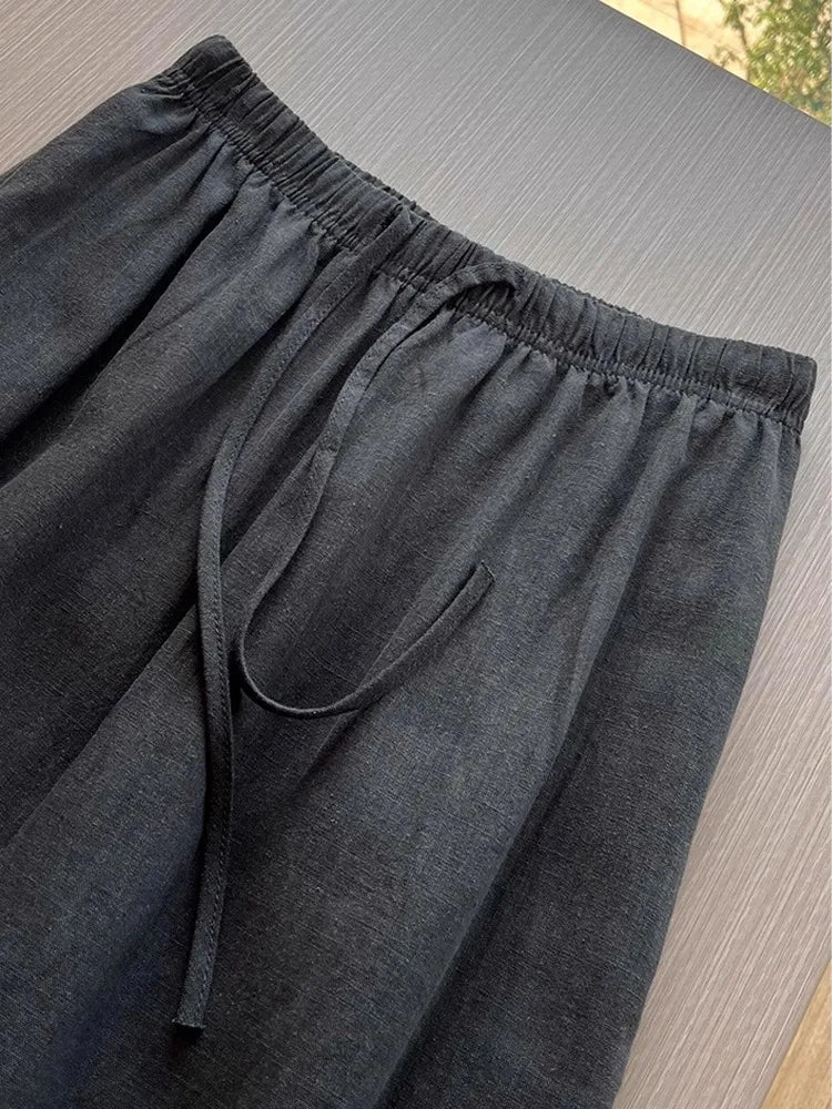 CHEVVAL Leinen-Weithose Damen ·
