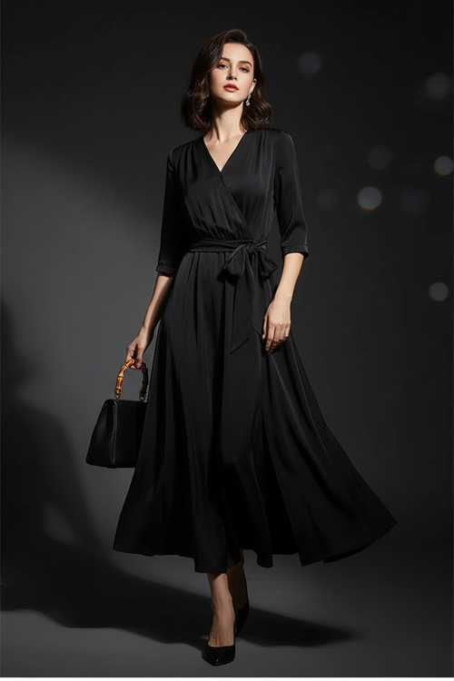 Silk Maxi Dress Full Length